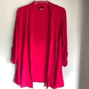 🥳 HP 1/10 Pink Mod.Lusive 3/4 ruched sleeve cardigan